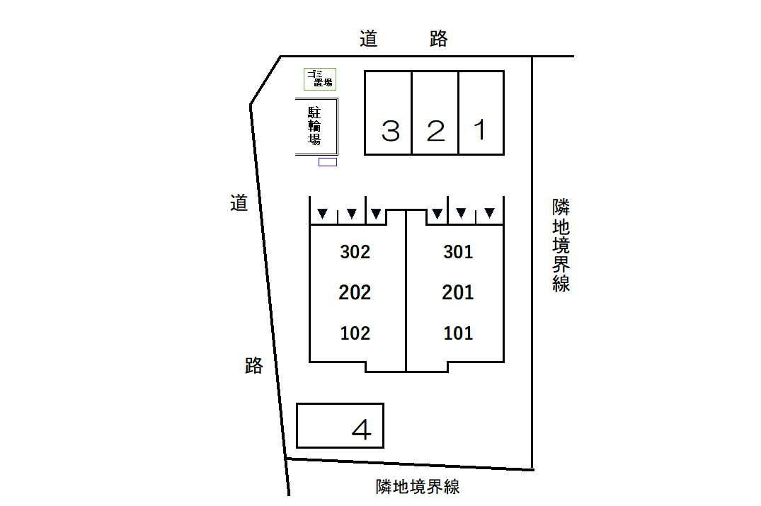 エスポワール高畑の区画図
