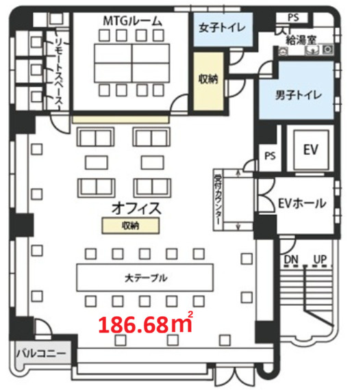assess大手通ビルの間取り|assess大手通ビル