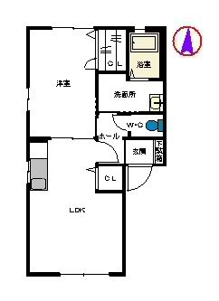 フレグランスＫの間取り