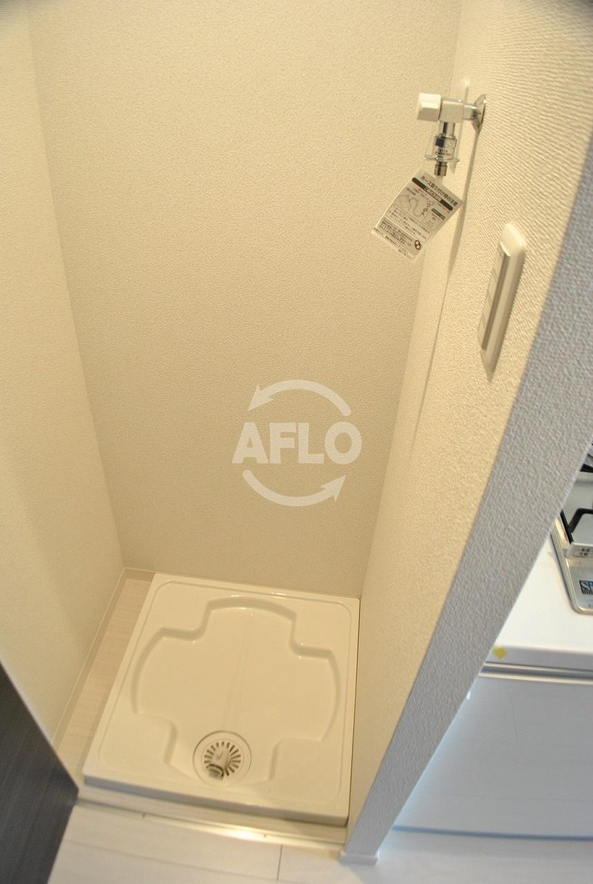 レオンコンフォート本町の洗面所|レオンコンフォート本町　洗濯機置き場