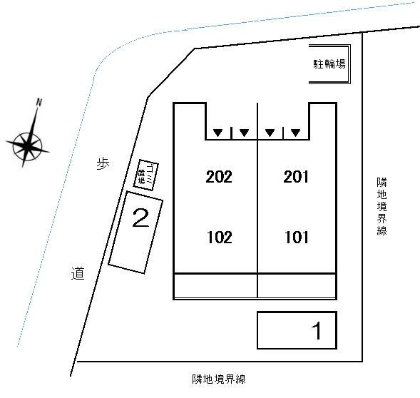 ティ　アーモの区画図