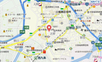 【地図】 | LA GRACE福島Ⅱ