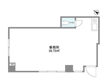 文京区千駄木３丁目の店舗事務所の間取り