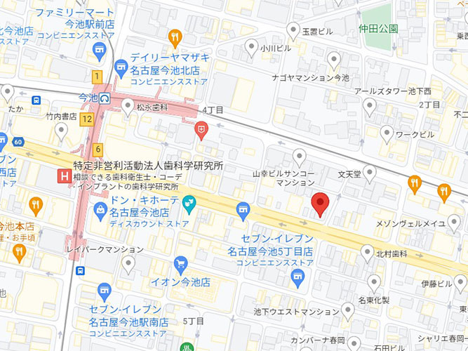 今池ＦＧビルディングの地図