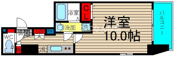 アフルエンス難波の間取り