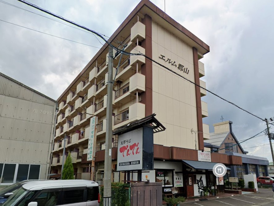 郡山市一棟マンションの外観
