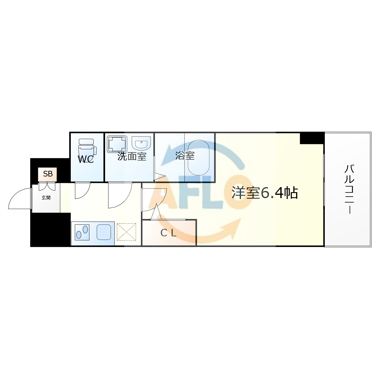 IWR大阪CREST TAPPの間取り|IWR大阪CREST TAPP　間取り