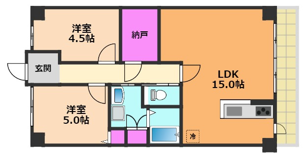 【間取り】 | カーサビアンカ茨木