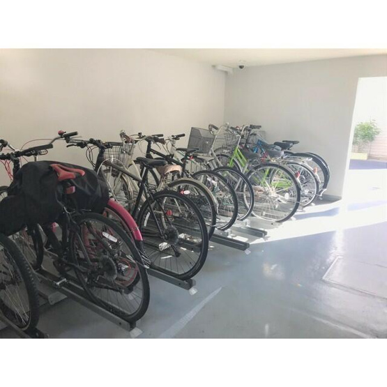 【その他共用部分】 | ベルフェリーク西小山 | 駐輪場【2019.9.6撮影】 