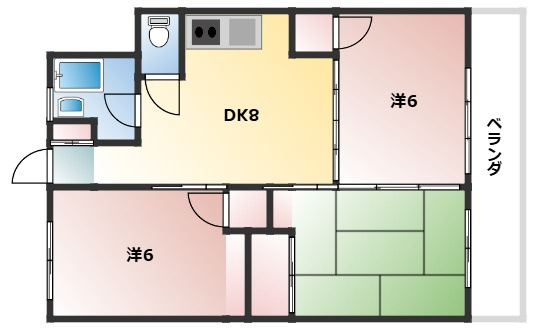 【間取り】 | 浩陽野嵩アパート