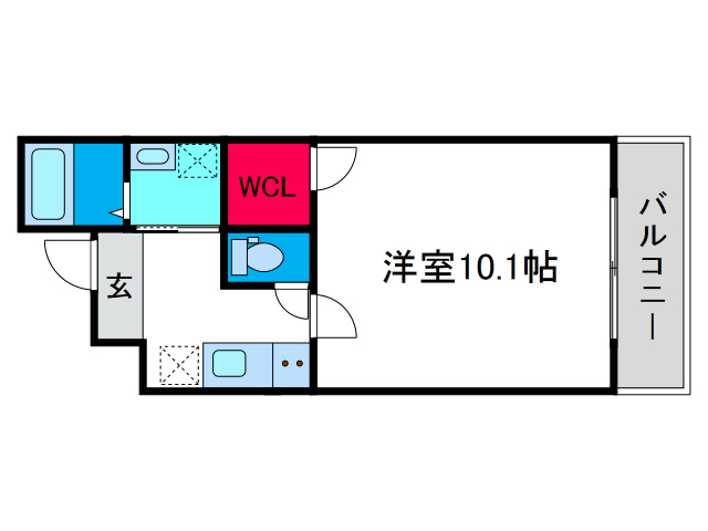 フジパレス田辺EASTの間取り