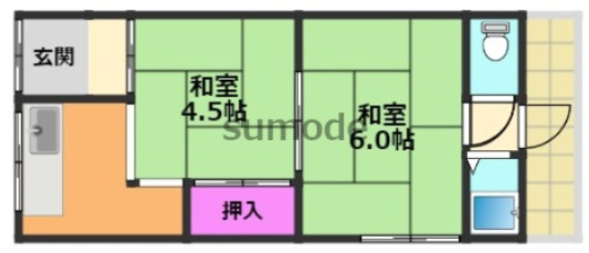 【間取り】 | よすみコーポB