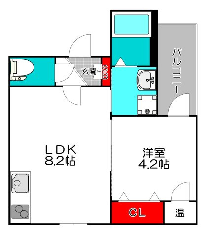 メゾンルシーヌ矢田の間取り