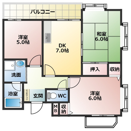 【間取り】 | アメニティレジス富田林