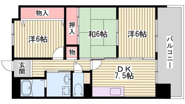 スクェア・ヴィレッジの間取り