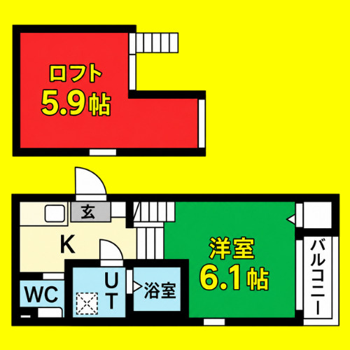 メイプルスクエア 大宮　名古屋市賃貸　仲介手数料無料の間取り