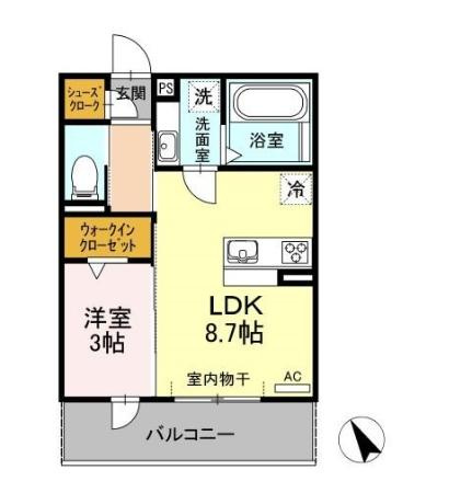 グラシューズ　　刈谷市近郊の賃貸ならクラスホーム刈谷店の間取り