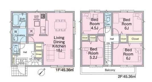 新座市新堀第17　全5棟　4号棟