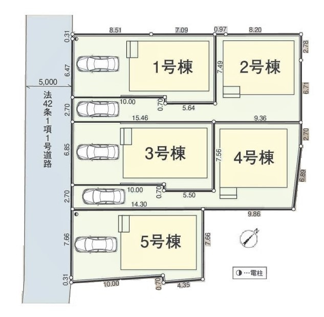 新座市新堀第17　全5棟　4号棟