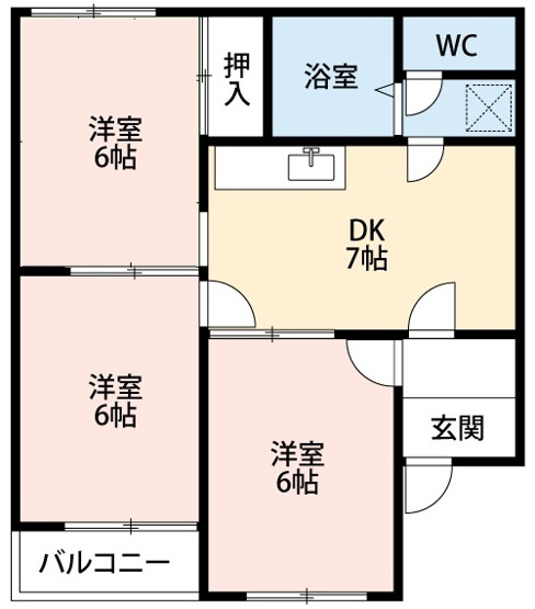 【間取り】 | シャンピア馬乗Ａ棟