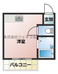 メビウス香里レジデンスの間取り