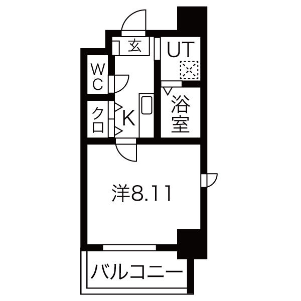 シャンポール内田橋の間取り