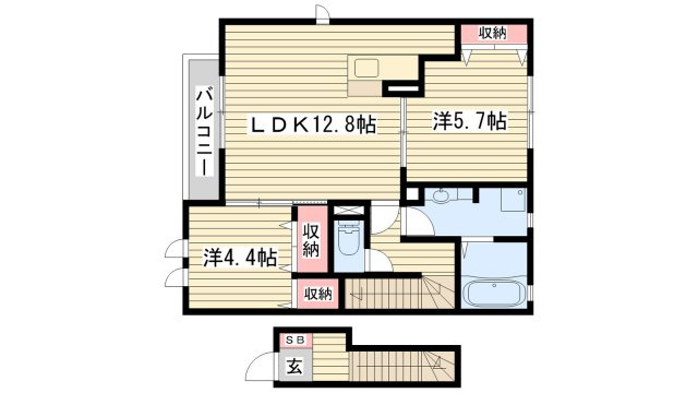 ＤヴェルジェⅢの間取り