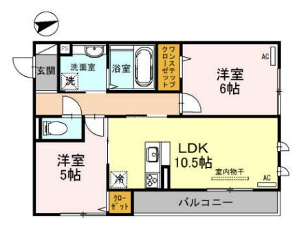 【間取り】 | グロリアハイツ はびきの A棟