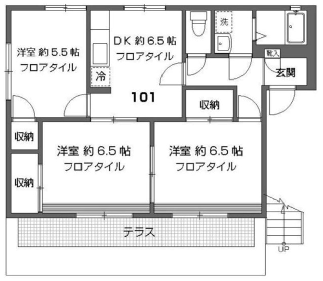【間取り】 | 南台クリーンハイツA
