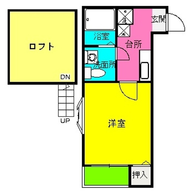 アイゼン竹下Ⅱの間取り