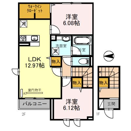 ピノコートDの間取り