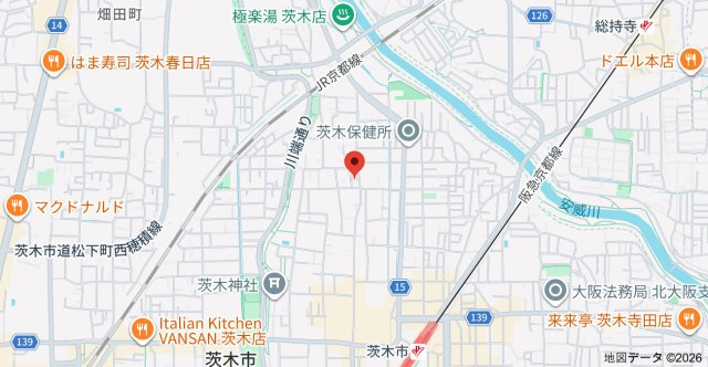 【地図】 | 茨木市上泉町貸家