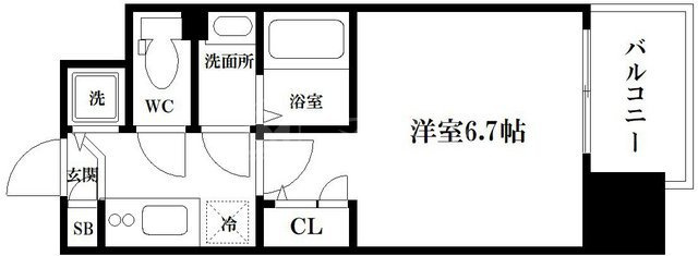 アドバンス上町台Ⅱクレイドルの間取り