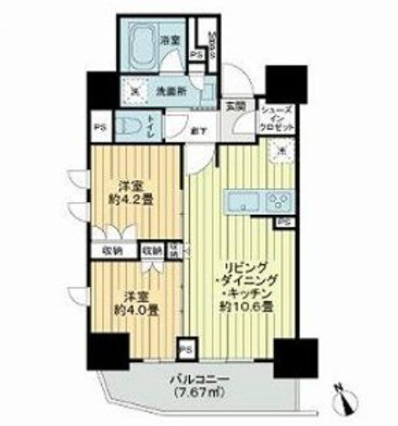 ライオンズ早稲田ミレスの間取り