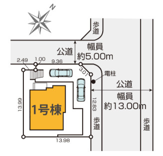 『八王子市新築戸建て』八王子市片倉町1069-131【仲介手数料無料】　２５期の区画図|～仲介手数料無料☆八王子ひなた不動産～八王子市片倉町　新築戸建て