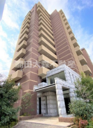 エリヴィエールの外観|2012年4月築　RC鉄筋コンクリート造地上14階建て1K～1LDK総戸数80戸　東京都大田区羽田3丁目穴守稲荷駅近賃貸マンション
