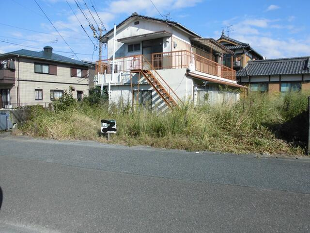 八代市古城町住宅用地の前面道路含む現地写真| 