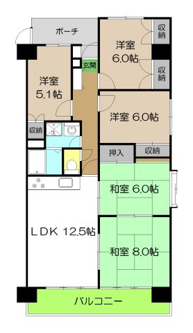 【間取り】 | アーネスト能茶山