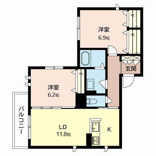 【間取り】 | le printemps zushi