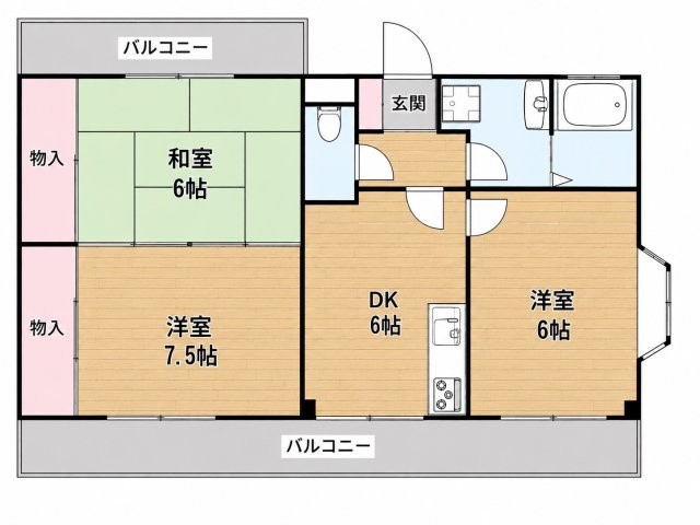 メゾンあいらんどの間取り