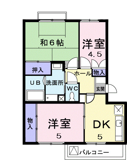 ハピネスＡの間取り