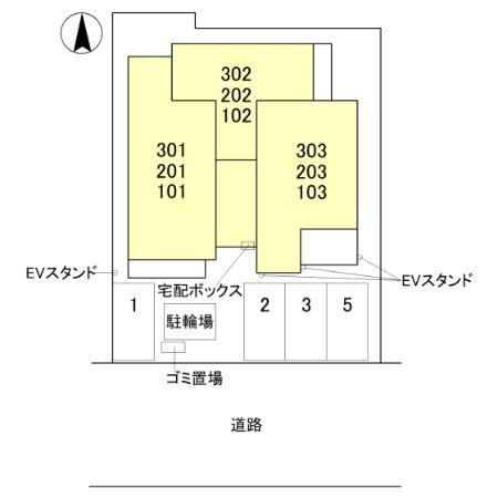 エクレール沢之町の区画図|エクレール沢之町　区画図