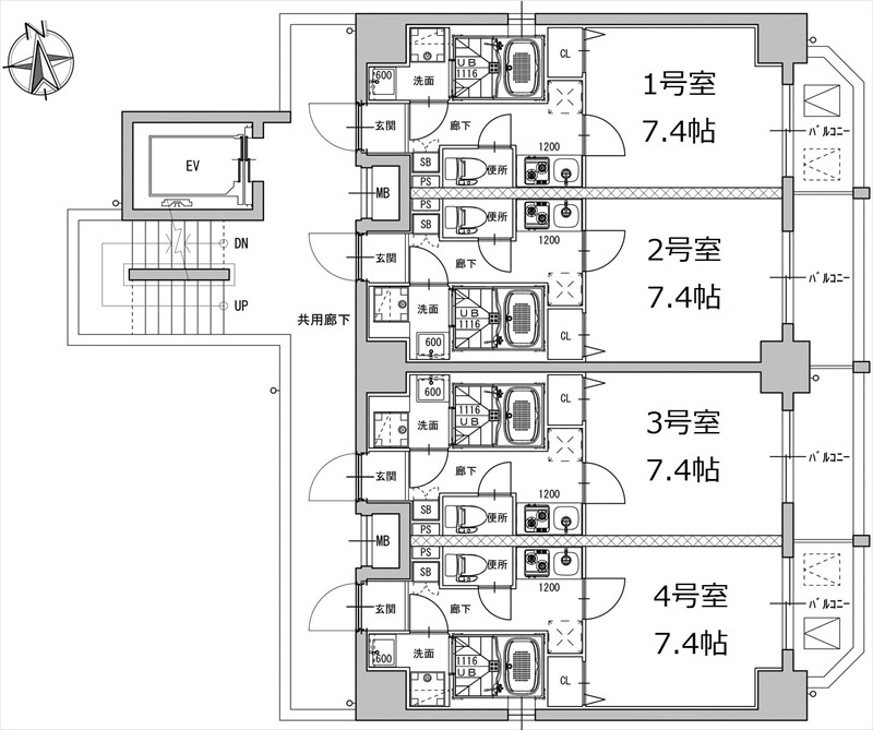 ミラージュパレス上本町の間取り