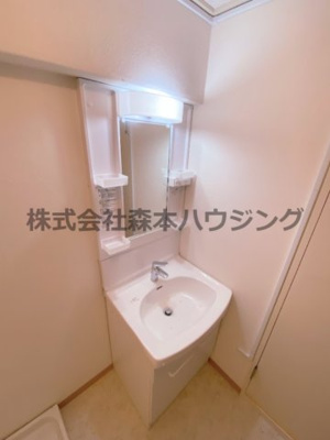 【独立洗面台】 | 　丸信リバーサイドコーポ2棟 | 独立洗面化粧台付き