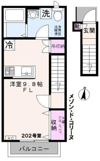 【間取り】 | メゾンドコリーヌ