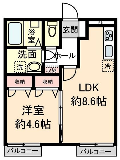ハイムフォーリーフの間取り