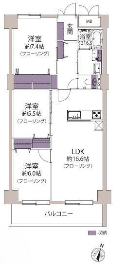 【間取り】 | 日商岩井今泉マンション☆仲介手数料無料☆