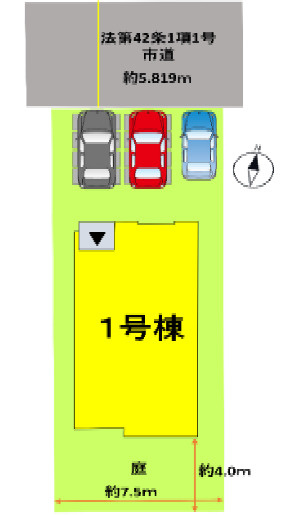 よかタウン／東区昭和町２期／１号棟の区画図
