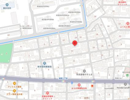 よかタウン／東区昭和町２期／１号棟の地図