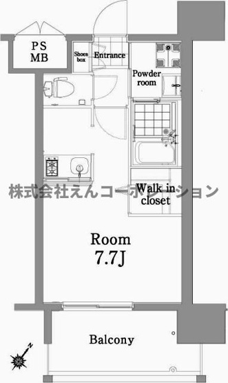【間取り】 | エンクレスト天神SIDE